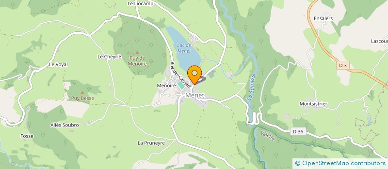 localisation de l'entreprise VVLM à MENET