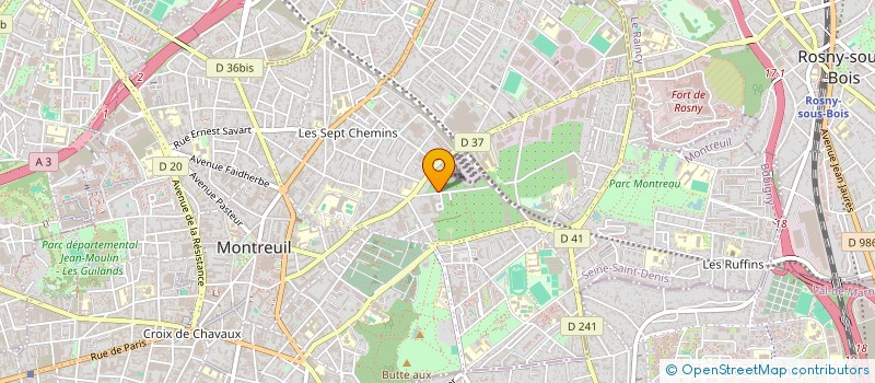 localisation de l'entreprise VVNT à MONTREUIL