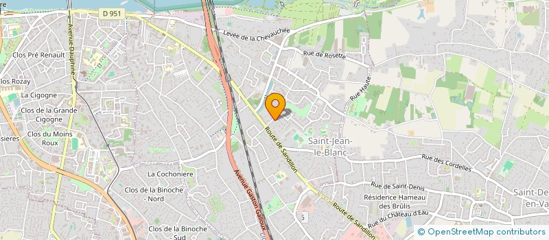 localisation de l'entreprise VVV.COM  SAINT-JEAN-LE-BLANC