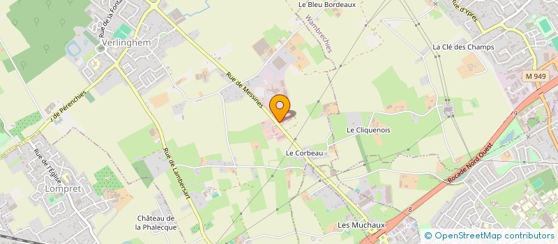 localisation de l'entreprise VW  VERLINGHEM