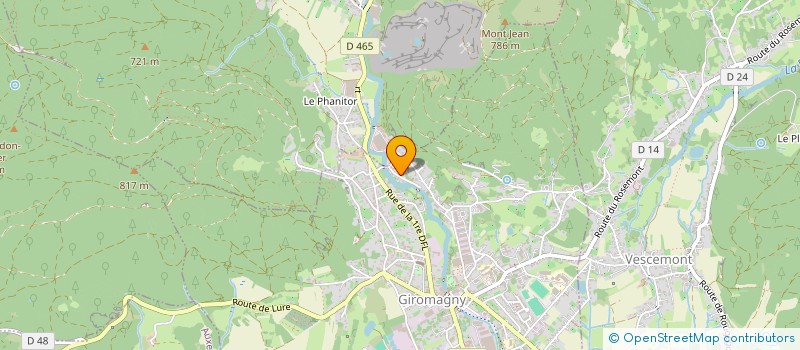 localisation de l'entreprise VW  GIROMAGNY