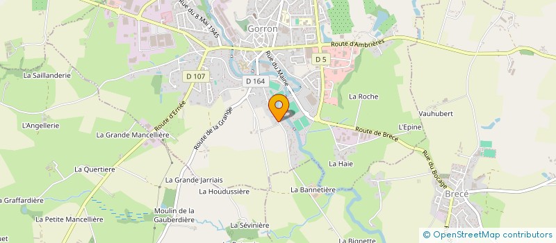 localisation de l'entreprise VW COX ET COMBI 53  GORRON