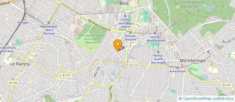 localisation de l'entreprise VX7 à CLICHY-SOUS-BOIS