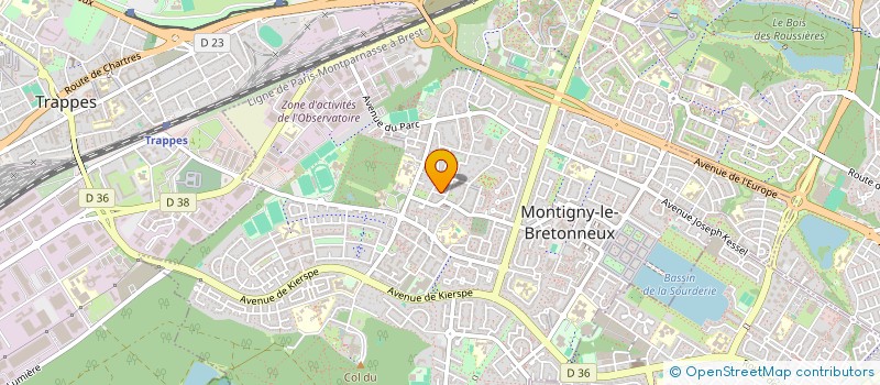 localisation de l'entreprise VXP  MONTIGNY-LE-BRETONNEUX