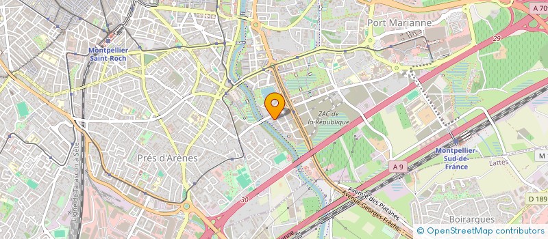 localisation de l'entreprise VYF à MONTPELLIER