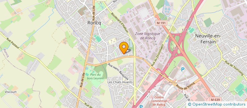 localisation de l'entreprise VYLEO INVEST à RONCQ