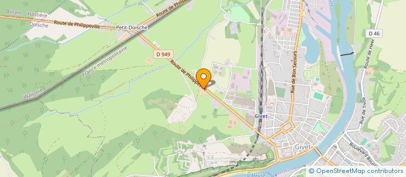 localisation de l'entreprise VYLT  GIVET