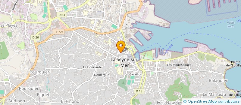 localisation de l'entreprise VYM à LA SEYNE-SUR-MER