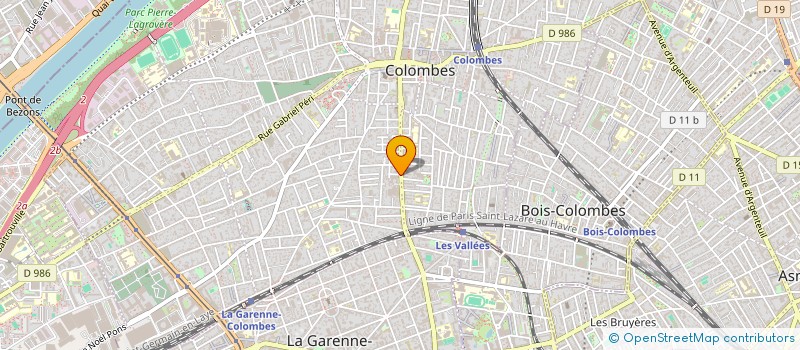 localisation de l'entreprise VYMED à COLOMBES