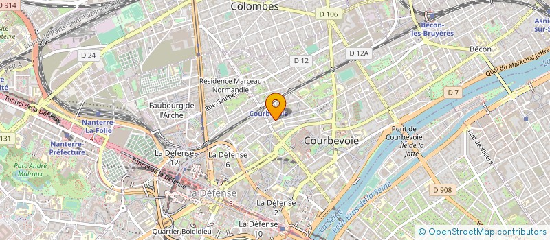 localisation de l'entreprise VYN à COURBEVOIE