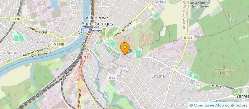 localisation de l'entreprise VYP-VRD à CROSNE