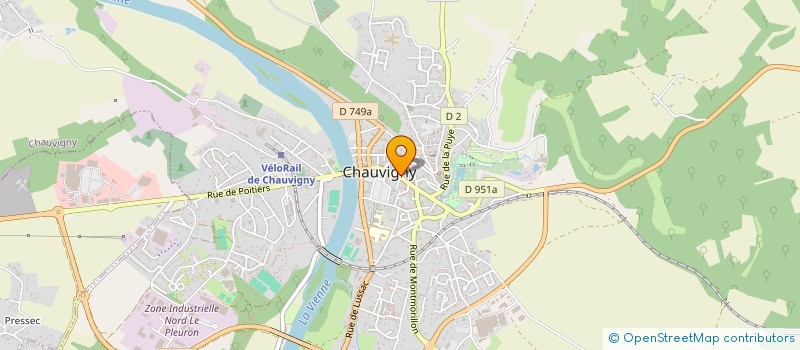 localisation de l'entreprise VYSTAM à CHAUVIGNY