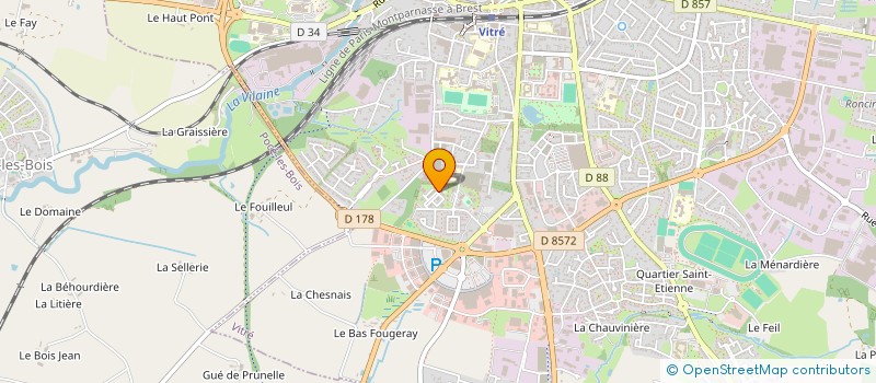 localisation de l'entreprise VYTAGYM E.M.  ERBREE