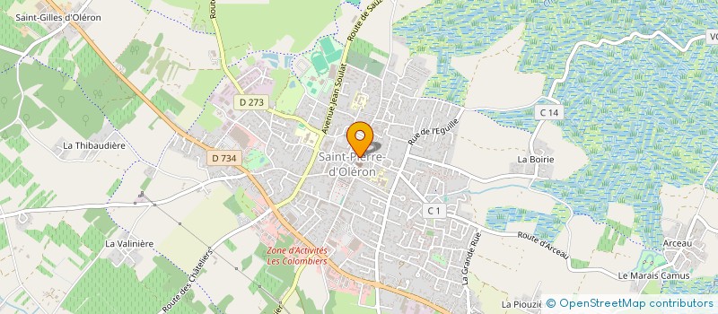 localisation de l'entreprise VYTALYS à SAINT-PIERRE-D'OLERON