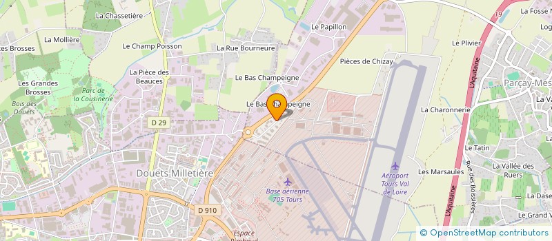 localisation de l'entreprise W 41 TP à PARCAY-MESLAY