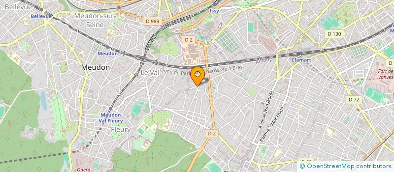 localisation de l'entreprise W 92 à CLAMART