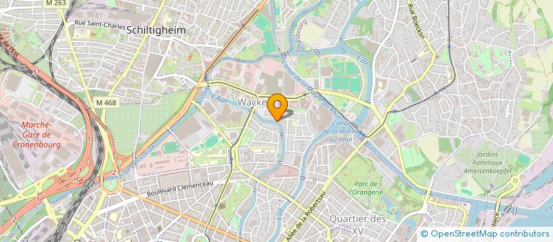 localisation de l'entreprise W&A  STRASBOURG