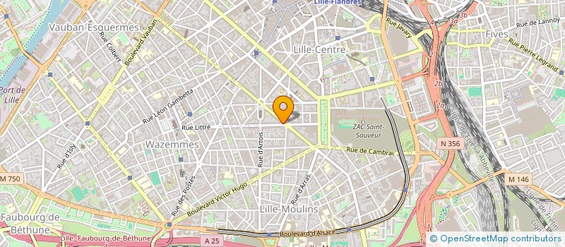 localisation de l'entreprise W.A.A. à LILLE