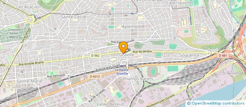 localisation de l'entreprise W.A.D INVEST à LE HAVRE