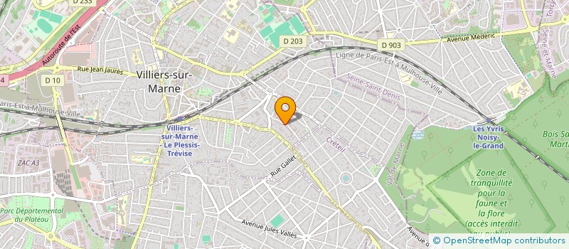 localisation de l'entreprise W.A.N  VILLIERS-SUR-MARNE