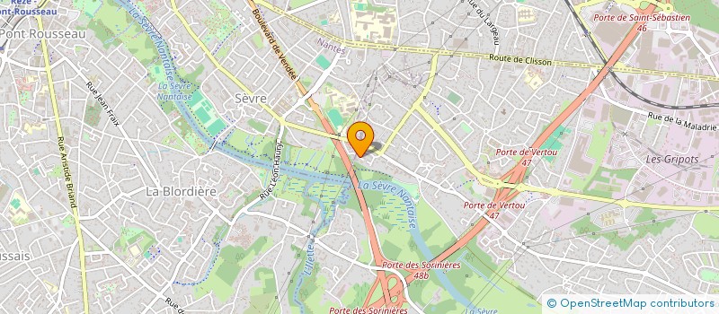 localisation de l'entreprise W-A PAROIS  VERTOU