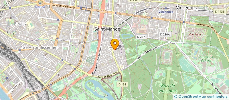 localisation de l'entreprise W.A.R.D.  SAINT-MANDE