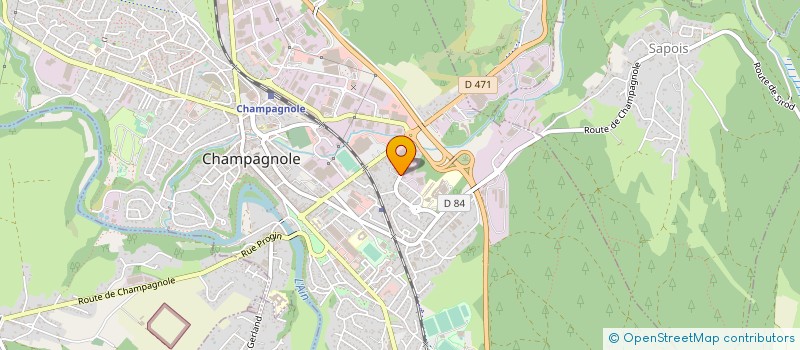 localisation de l'entreprise W.A.R.M GESTION  CHAMPAGNOLE