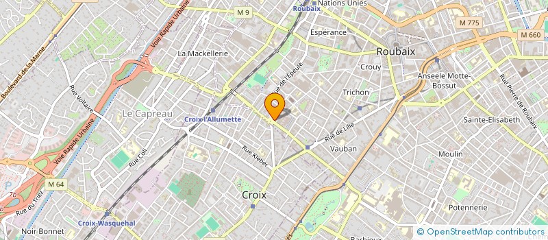 localisation de l'entreprise W'ATELIER  ROUBAIX