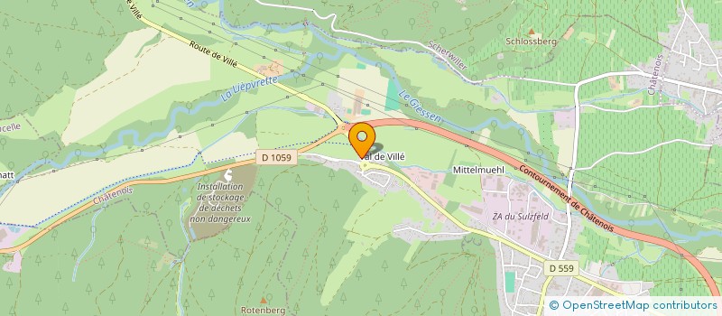 localisation de l'entreprise W & B  CHATENOIS