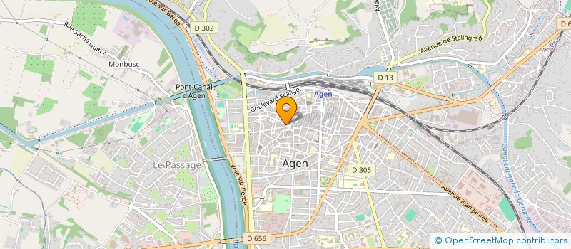 localisation de l'entreprise W.B. COM'  AGEN