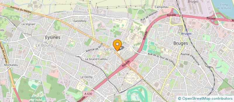 localisation de l'entreprise W.B.L.  EYSINES