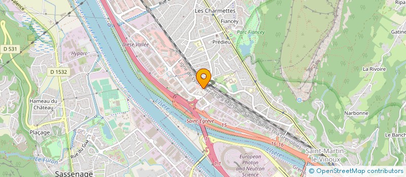 localisation de l'entreprise W B M LASER à SAINT-EGREVE