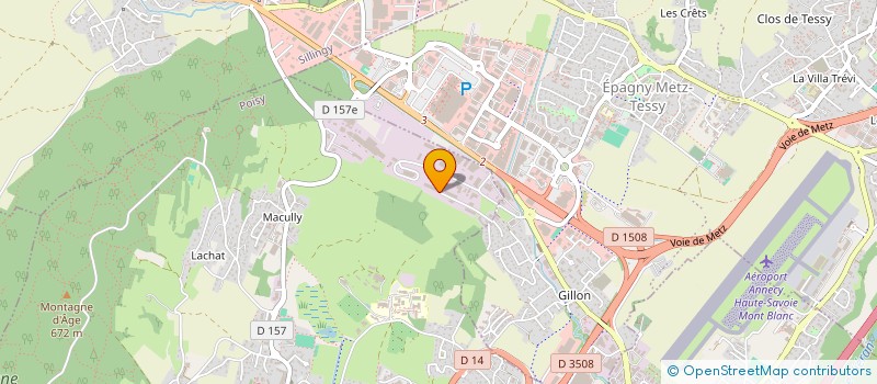 localisation de l'entreprise W&B TECH  POISY