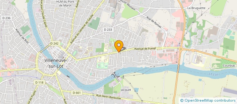 localisation de l'entreprise W.BARET FINANCE EXPERTISE CONSEIL  VILLENEUVE-SUR-LOT