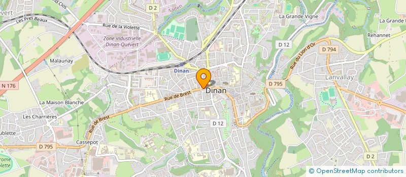 localisation de l'entreprise W.C.L.S.  DINAN