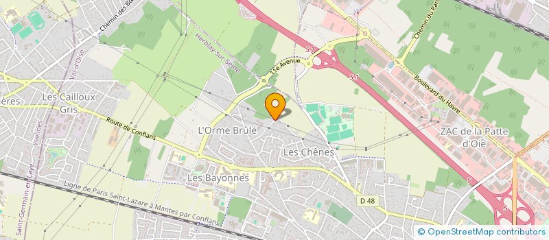 localisation de l'entreprise W.C.P  HERBLAY-SUR-SEINE