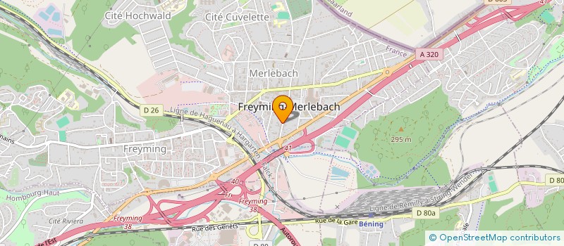 localisation de l'entreprise W-C-Z  FREYMING-MERLEBACH