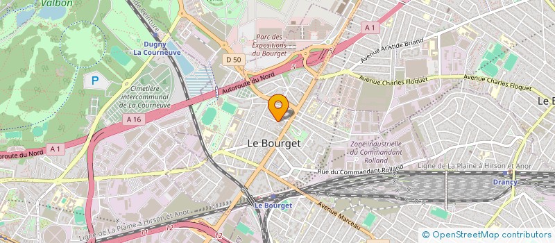 localisation de l'entreprise W CAR  LE BOURGET