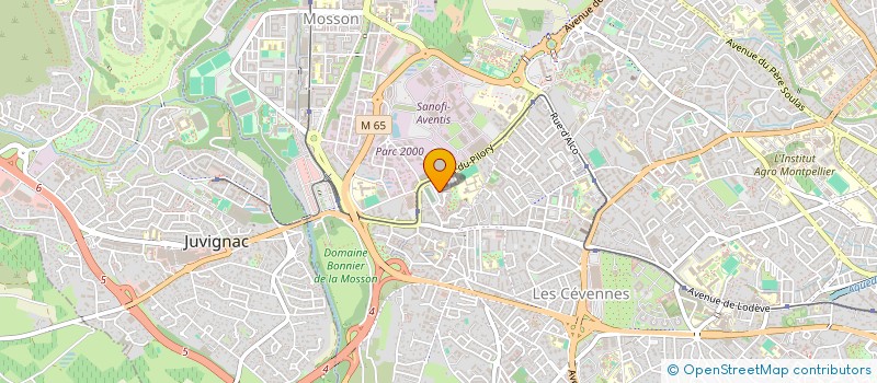 localisation de l'entreprise W CLEAN 34 à MONTPELLIER