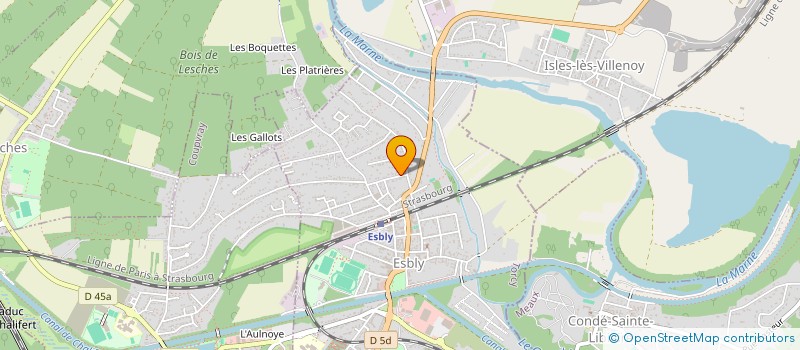 localisation de l'entreprise W CONCEPT à ESBLY