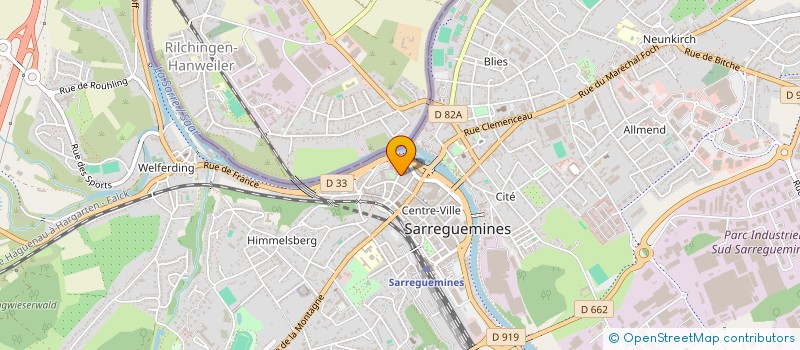 localisation de l'entreprise W.D.B. FRANCE SARL à SARREGUEMINES