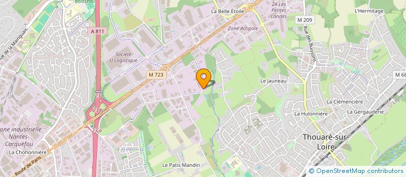 localisation de l'entreprise W DEVELOPPEMENT 2.0  SAINTE-LUCE-SUR-LOIRE