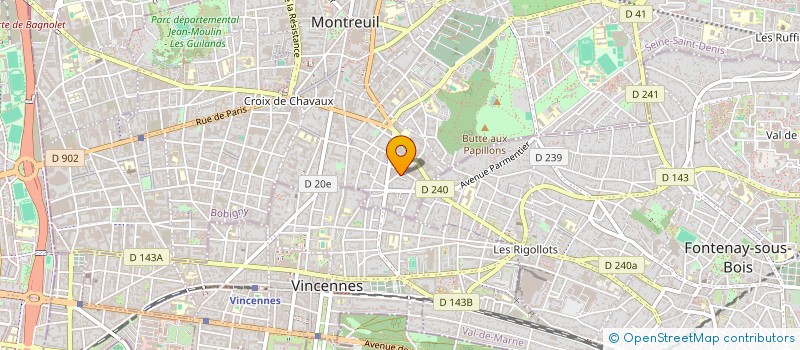 localisation de l'entreprise W DIAG IMMO à MONTREUIL