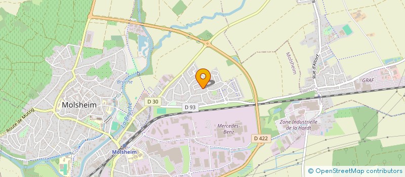 localisation de l'entreprise W ESPACE FONCIER  MOLSHEIM