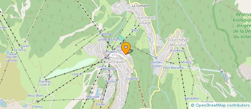localisation de l'entreprise W FOOD DELIVERY à COURCHEVEL