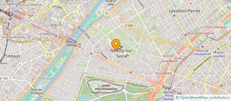 localisation de l'entreprise W.G.A. à NEUILLY-SUR-SEINE