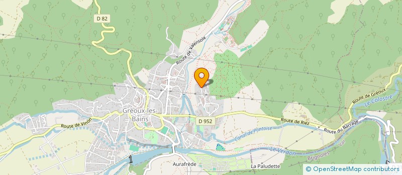 localisation de l'entreprise W GALERIE HOTREL RESTAURANT  GREOUX-LES-BAINS