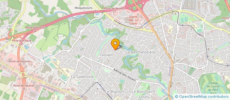 localisation de l'entreprise W GESTION à ORVAULT