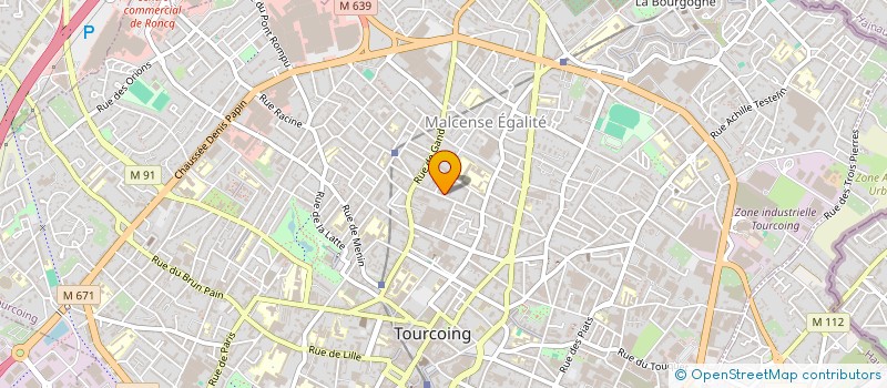 localisation de l'entreprise W.H.  TOURCOING