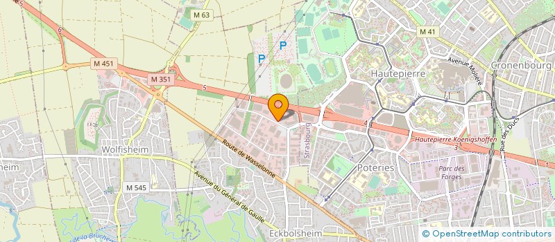 localisation de l'entreprise W & H FRANCE  ECKBOLSHEIM